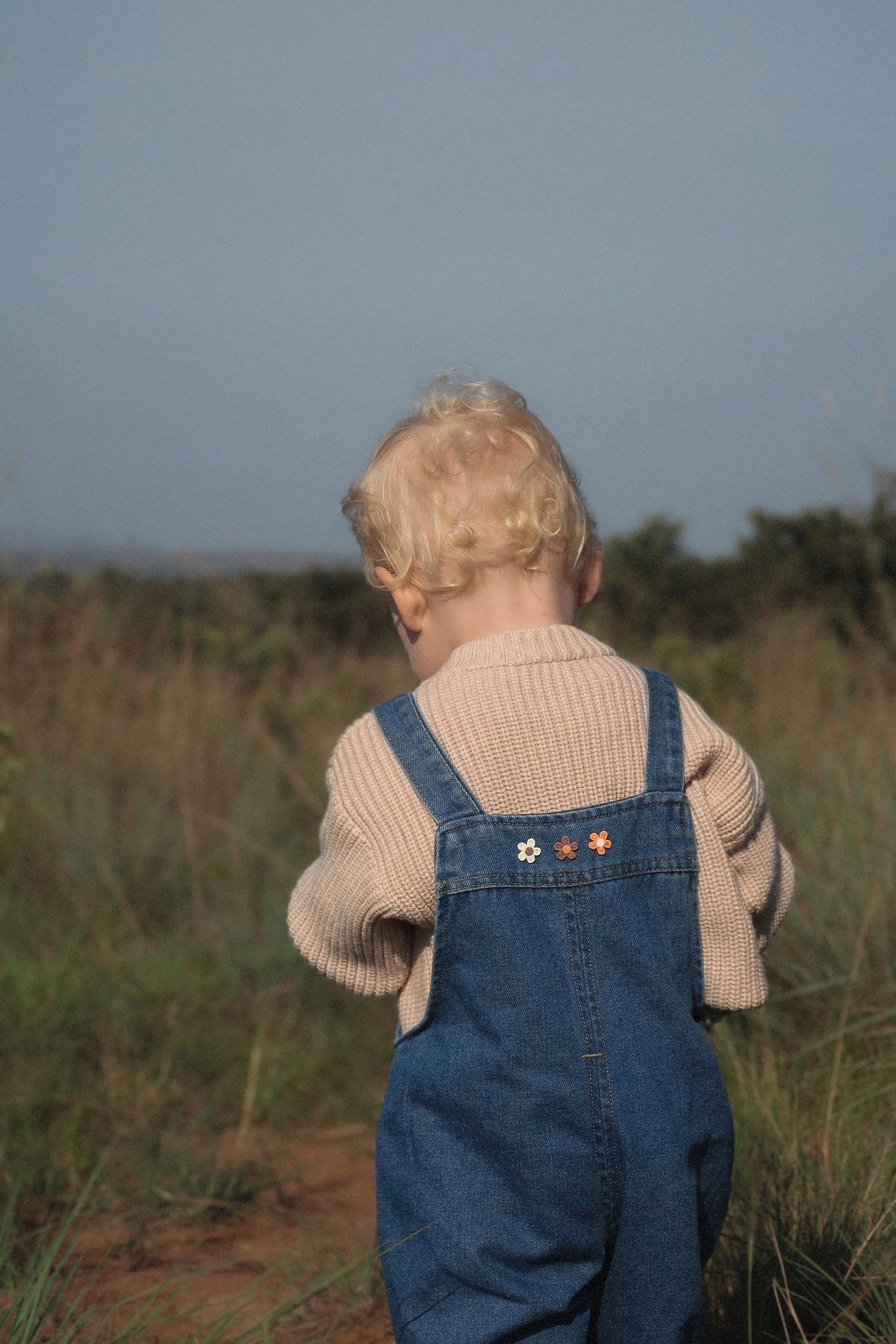 Clay Flower Dungarees