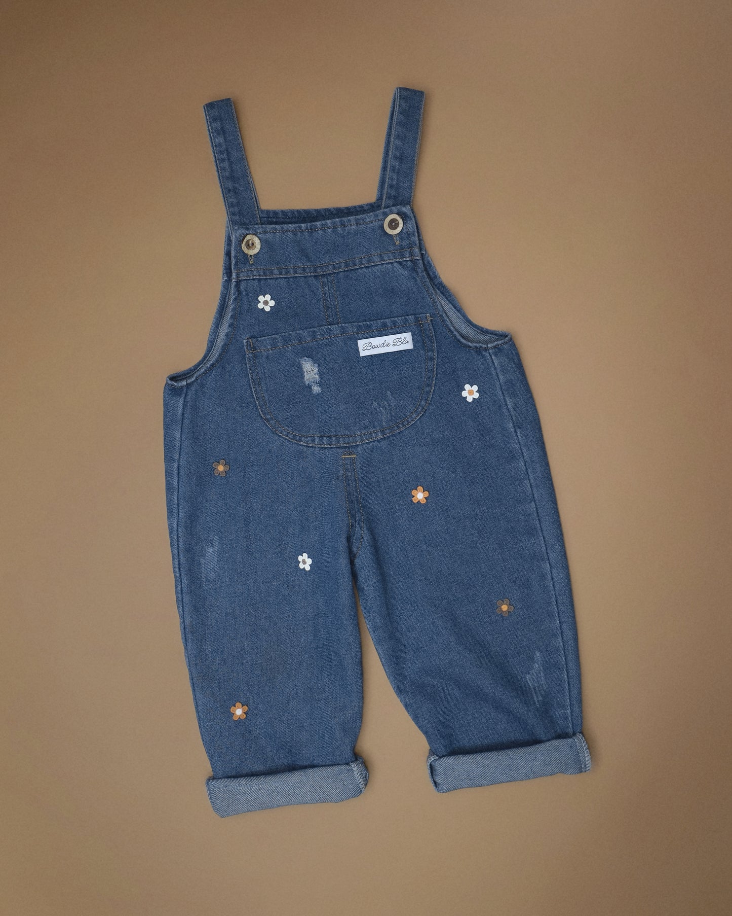Clay Flower Dungarees
